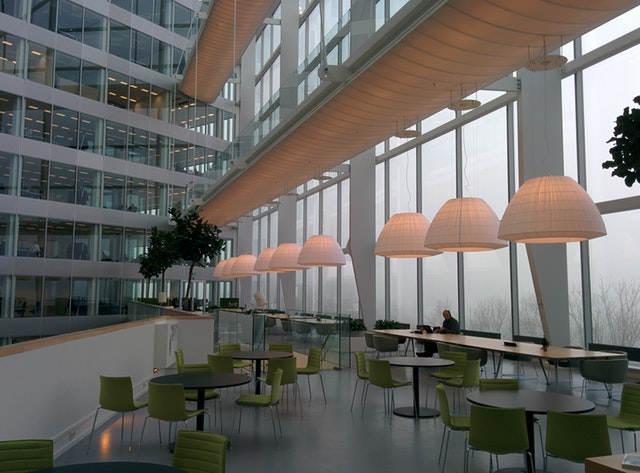 bright open space office