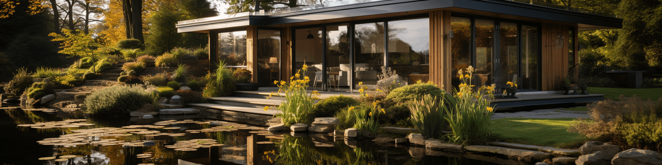 Home at the back of garden